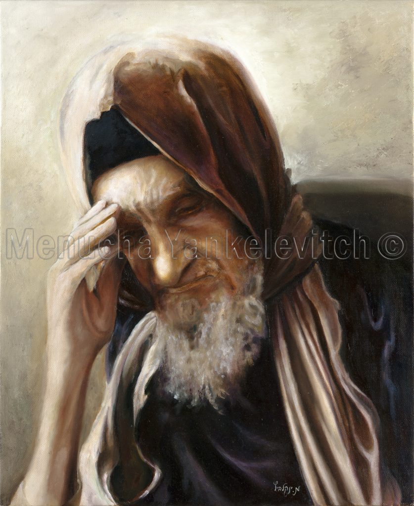 Baba Sally בבא סאלי ציור שמן