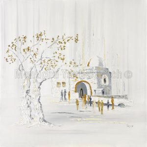 White Rachel's Tomb and Gold Leaves