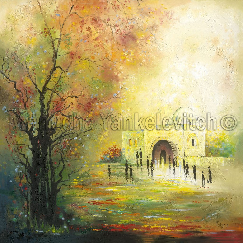 oil painting, Jewish art Paintings from clients' houses, paintings in houses, Paintings for the living room Modern paintings קבר רחל