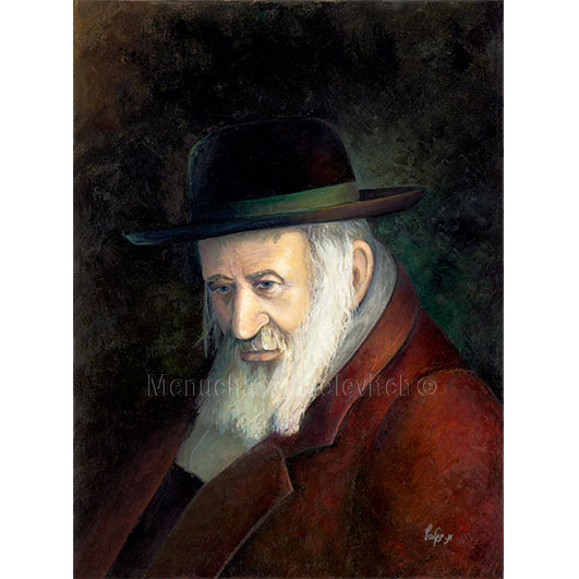 ר' ישעילה מקריסטיער, Rabbi Yeshaya of Crestir , רבנים, Rabbis יודאיקה, ציור שמן,