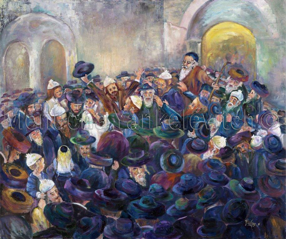 Rabbi Shimon bar Yochai, miron , oil painting