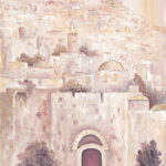 ציור שמן אמנותי, בית המקדש, ירושלים, בתי ירושלים, יודאיקה, ציורי אווירה, פנורמה של ירושלים, ירושלים העתיקה, אמנות יהודית, ציורים לסלון, Artistic oil painting, Temple Mount, Jerusalem, Jerusalem houses, Judaica, atmospheric paintings, panorama of Jerusalem, ancient Jerusalem, Jewish art, paintings for the living room, beith Hamikdash