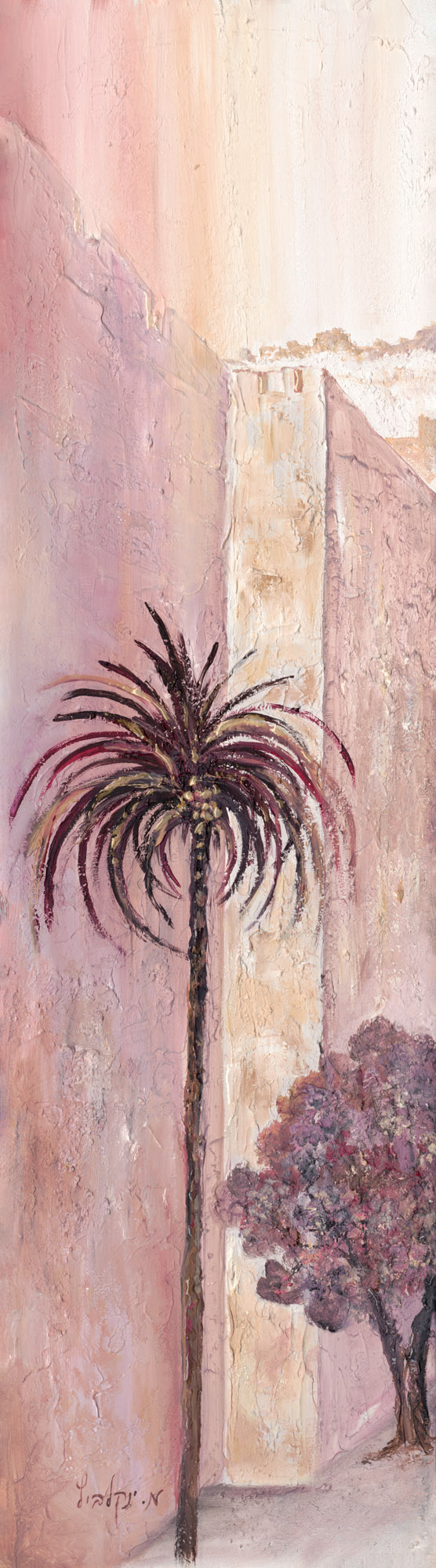 ציור שמן אמנותי, בית המקדש, ירושלים, בתי ירושלים, יודאיקה, ציורי אווירה, פנורמה של ירושלים, ירושלים העתיקה, אמנות יהודית, ציורים לסלון, Artistic oil painting, Temple Mount, Jerusalem, Jerusalem houses, Judaica, atmospheric paintings, panorama of Jerusalem, ancient Jerusalem, Jewish art, paintings for the living room, beith Hamikdash