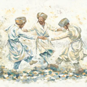 Dance of Joy – A Hasidic Oil Masterpiece
